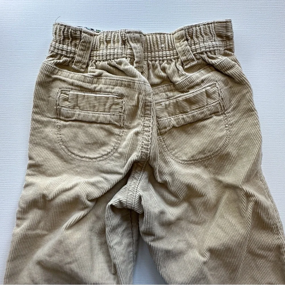 Baby Gap Tan Corduroy Flare Leg Pull On Pants 6-12 Months Girls Button Snap‎